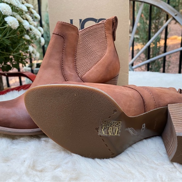 New Ugg Cobie Rust booties. These are from a sample sale size 7. - Picture 3 of 4